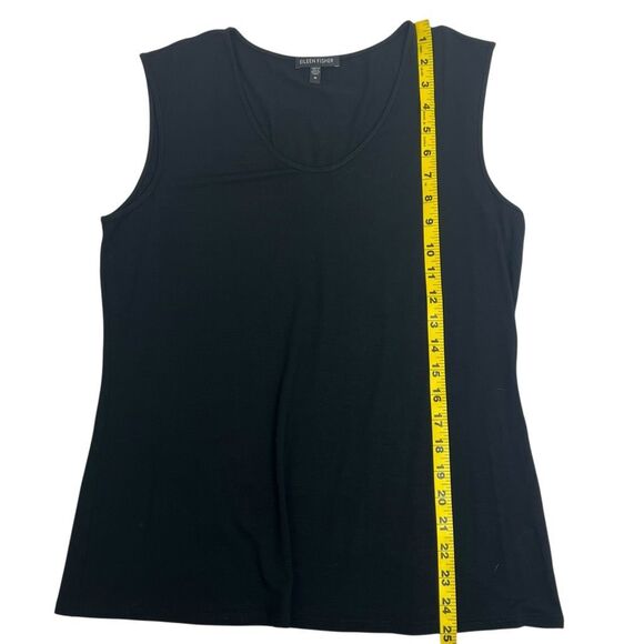 Eileen Fisher Womens Scoop Neck Stretch Jersey Shell Tank Top Black Size Medium - Picture 14 of 14